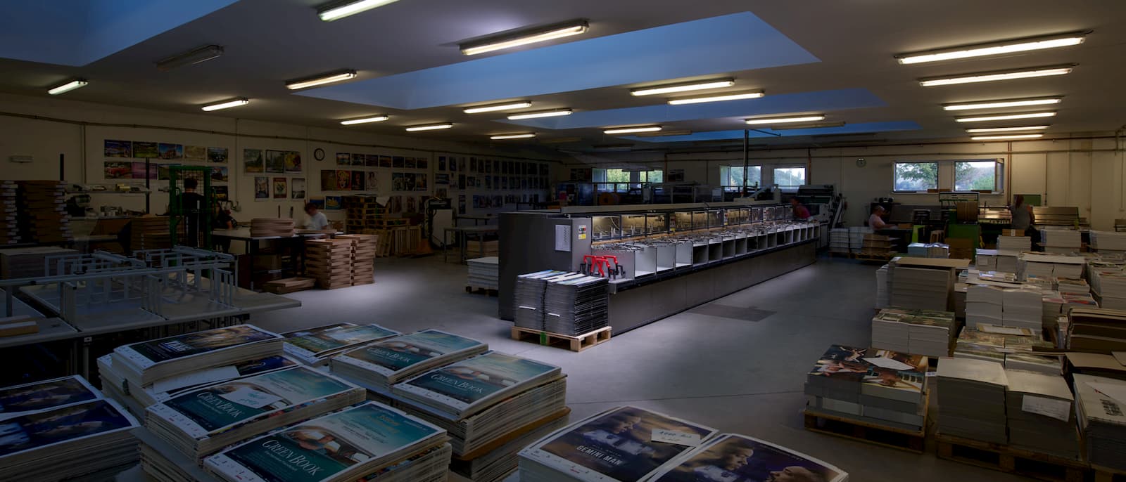 Modern bookbinding centre for calendar production in Jedovnice u Brna
